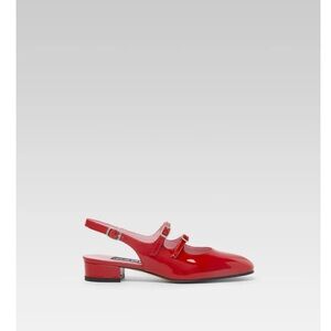 Carel: Red Patent Leather Slingback Shoes